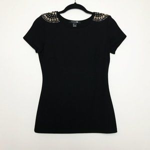 Forever 21 Studded Shoulder T-Shirt